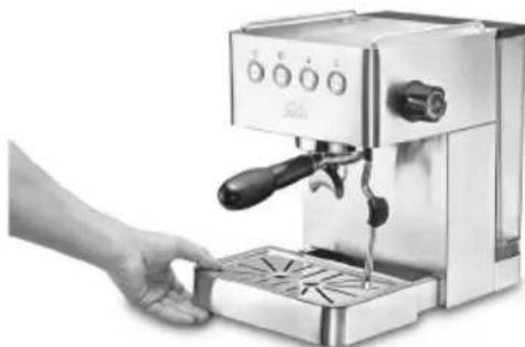 Solis Barista Gran Gusto 1014 - NETTOYAGE DU BAC ET DE LA GRILLE EGOUTTOIR - 2