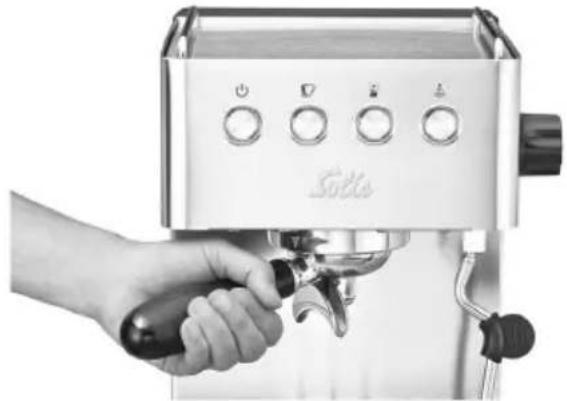Solis Barista Gran Gusto 1014 - ■ MISE EN PLACE DU PORTE-FILTRE - 1