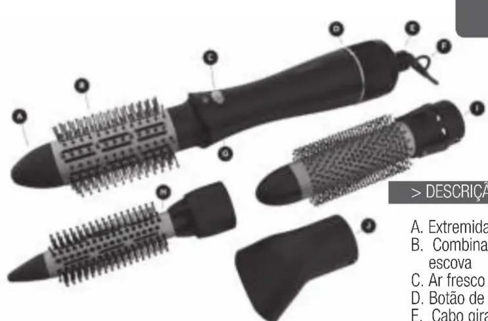 Carmen Volume Multi Styler DC1050 - Especificações tíncinas - 1