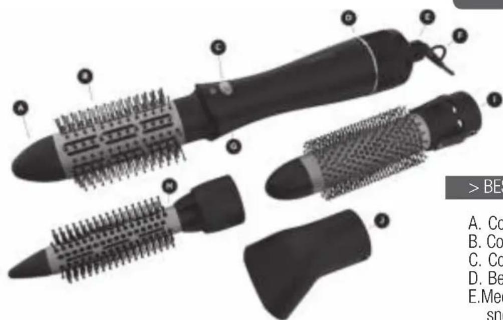 Carmen Volume Multi Styler DC1050 - Technische specificaties - 1