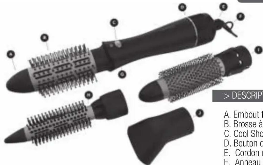 Carmen Volume Multi Styler DC1050 - Specifications techniques - 1