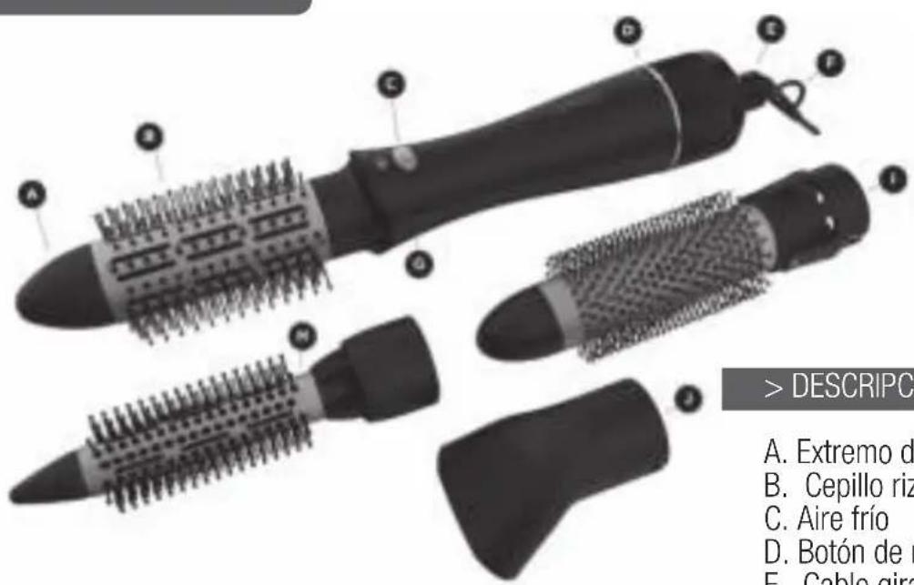 Carmen Volume Multi Styler DC1050 - Especificaiones tecnicas - 1