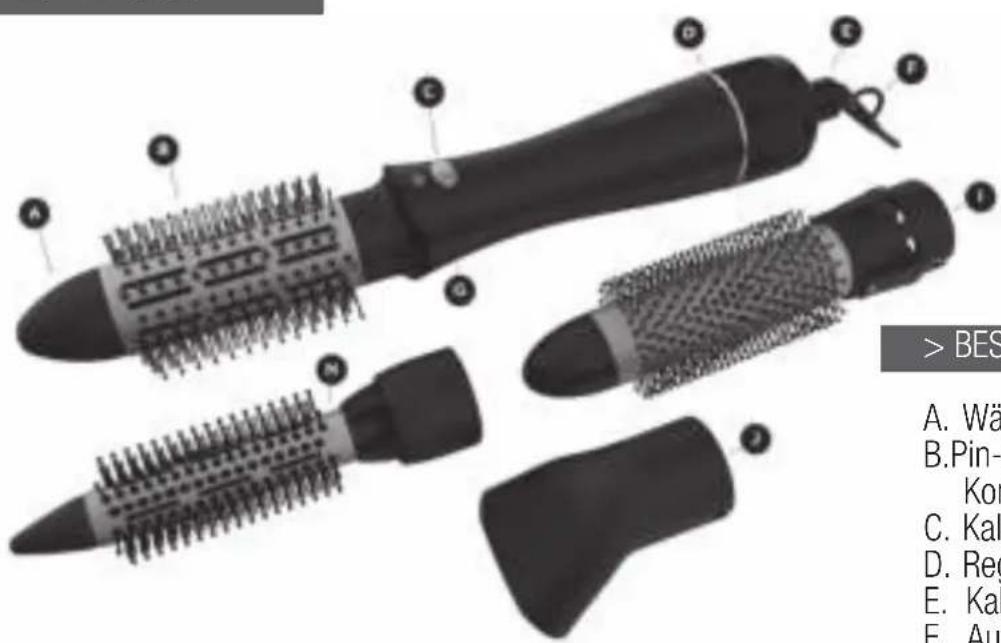 Carmen Volume Multi Styler DC1050 - TECHNISCHE SPEZifikATIONEN - 1