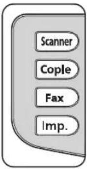 PANASONIC KXMC6260FR - Sélection du mode de fonctionnement (Numérisation/Copie/Fax/Impression) - 1
