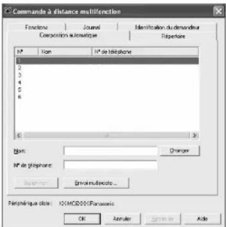 PANASONIC KXMC6260FR - Utilisation de la commande à distance - 1