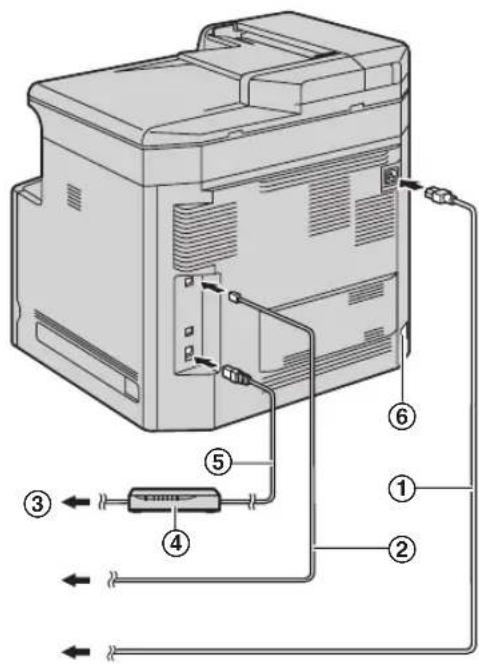 PANASONIC KXMC6260FR - Insérez le bac d'alimentation standard dans l'appareil en soulevant la partie avant du bac. Poussez-le ensuite entièrement dans l'appareil. - 4