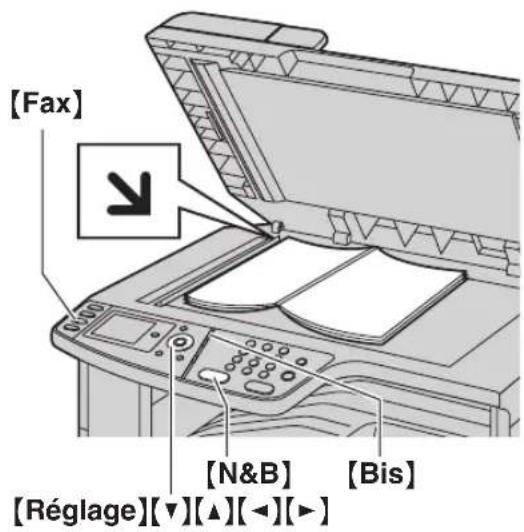 PANASONIC KXMC6260FR - Utilisation de la vitre du scanner - 1