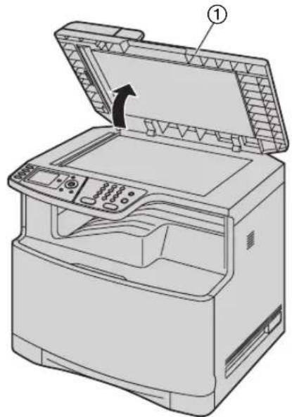 PANASONIC KXMC6260FR - Ouvrez le capot de l'ADF (①). - 1