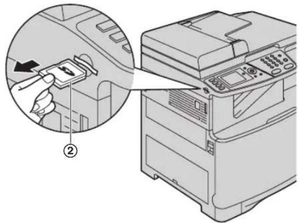 PANASONIC KXMC6260FR - Retrait d'une carte SD - 2