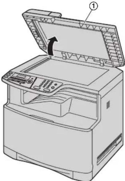 PANASONIC KXMC6020SL - Ouvrez le cache documents (1). - 1