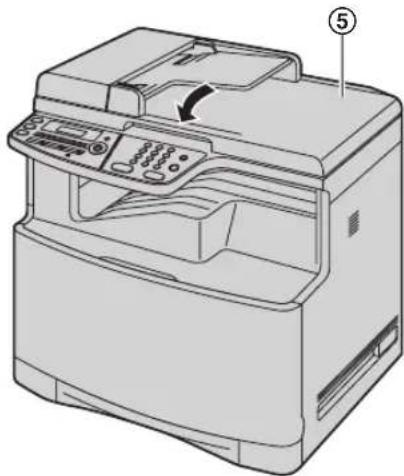 PANASONIC KXMC6020SL - Fermez le cache documents (5). - 1