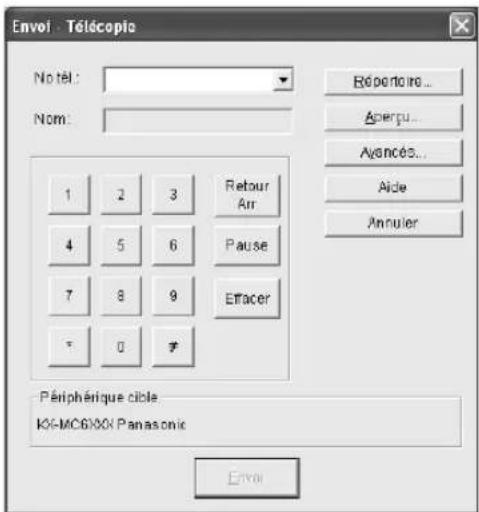 PANASONIC KXMC6020SL - Envoi d'un document informatique en tant que télécopie à partir de l'ordinateur - 1