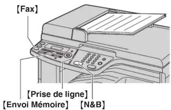 PANASONIC KXMC6020FR - Utilisation du chargeur automatique de documents - 1