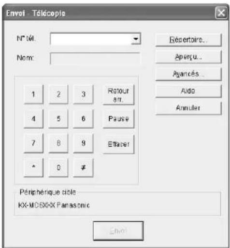 PANASONIC KXMC6020FR - Envoi d'un document informatique en tant que télécopie à partir de l'ordinateur - 1