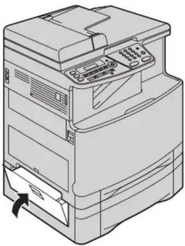 PANASONIC KXMC6020FR - Si le papier d'enregistrement a occasionné un bourrage à proximité du bac d'alimentation en option - 3