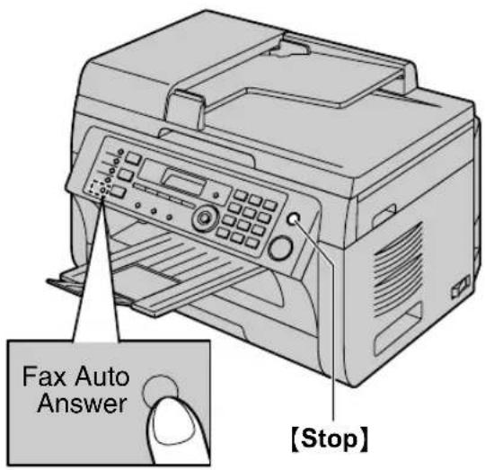 PANASONIC KXMB2030BL - Activation du mode FAX/TEL - 1