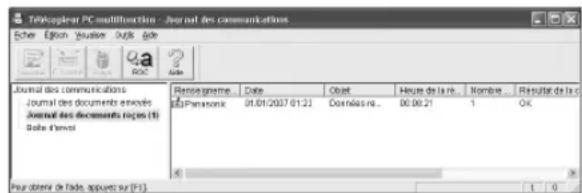 PANASONIC KXMB2030BL - Affichage d'un document reçu - 1