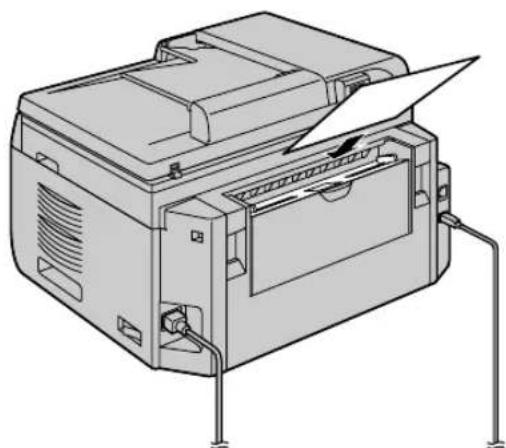 PANASONIC KXMB2030BL - Si le papier qui se trouve dans le bac d'alimentation manuelle n'a pas eteorrectement introduit dans I'appareil - 1