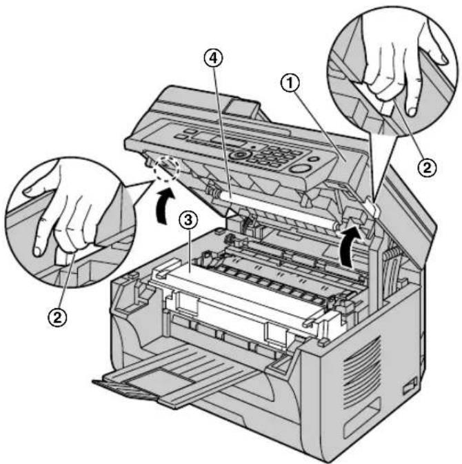 PANASONIC KXMB2030BL - Vitre inférieure - 1