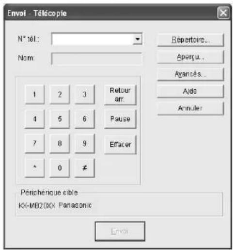 PANASONIC KXMB2030BL - Envoi d'un document   électronique en tant que télécopie à partir de l'ordinateur - 1