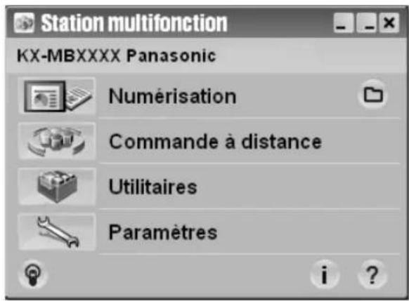 PANASONIC KXMB2011GX - Démarrage du logiciel multifonction - 1