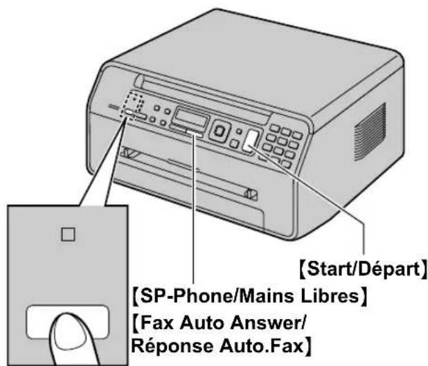 PANASONIC KXMB1520SP - Activation du mode TEL - 1