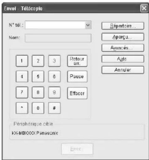 PANASONIC KXMB1520JT - Envoi d'un document électronique en tant que télécopie à partir de l'ordinateur - 1