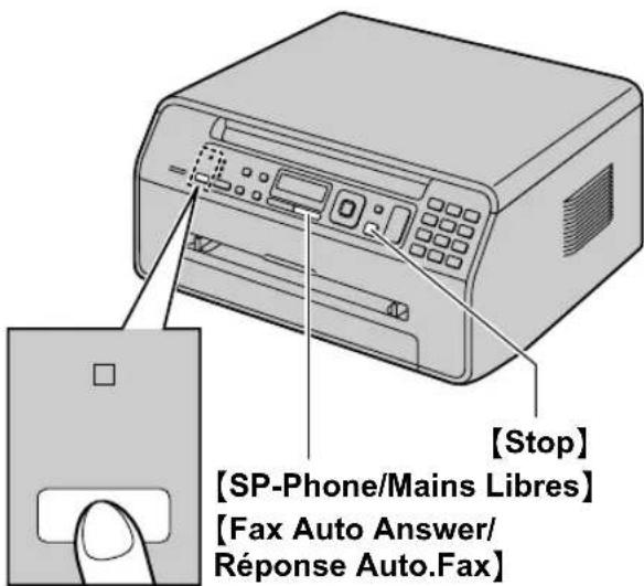 PANASONIC KXMB1520JT - Activation du mode fax/tel - 1