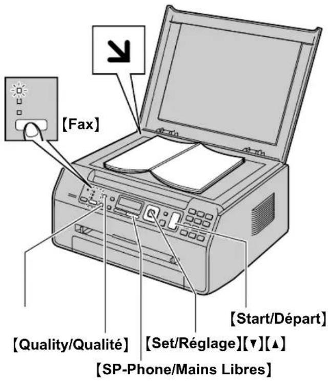 PANASONIC KXMB1520FR - Envoi manuel de télécopies - 1