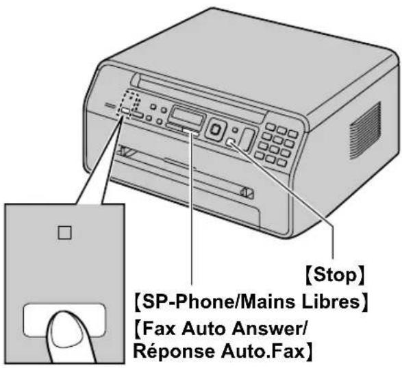PANASONIC KXMB1530SL - Activation du mode FAX/TEL - 1