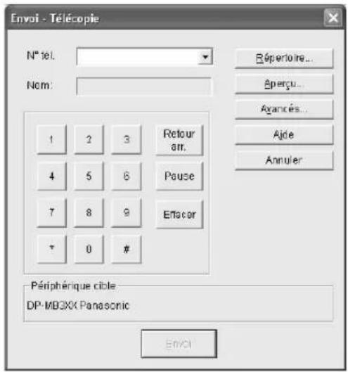 PANASONIC DPMB300EU - Envoi d'un document électronique en tant que télécopie à partir de l'ordinateur - 1