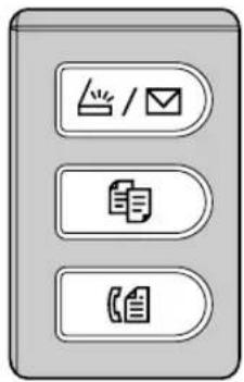 PANASONIC DPMB300EU - Sélection du mode de fonctionnement (Numérisation/Copie/Fax) - 1