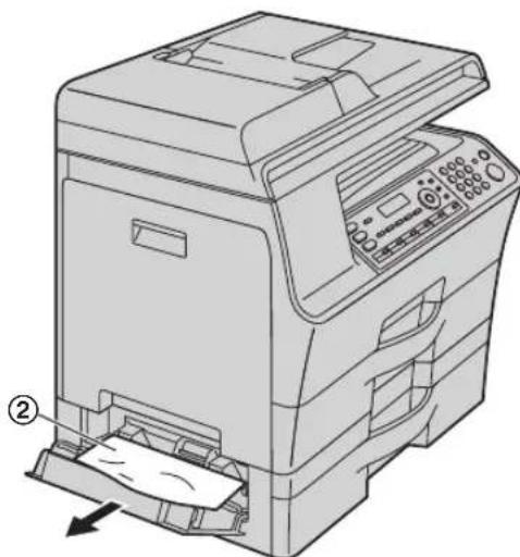 PANASONIC DPMB300EU - Si le papier d'enregistrement a occasionné un bourrage à proximé du bac d'alimentation inférieur - 2