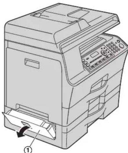 PANASONIC DPMB300EU - Si le papier d'enregistrement a occasionné un bourrage à proximé du bac d'alimentation inférieur - 1