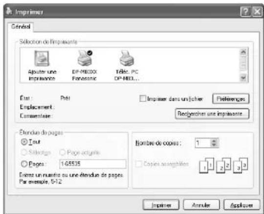 PANASONIC DPMB300EU - Impression à partir des applications de Windows - 1