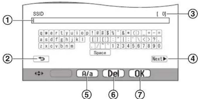 PANASONIC VLMVN511 - Schemata di inserimento testo (esempio) - 1