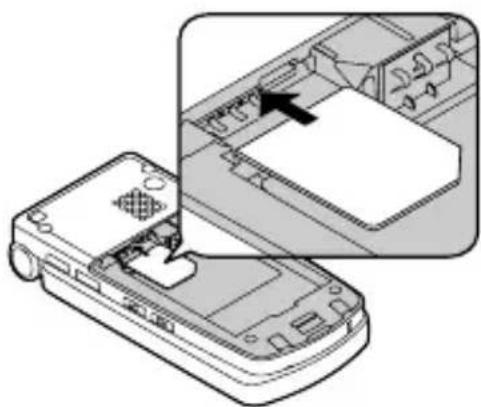 PANASONIC EBVS6 - Insertion de la carte SIM - 1