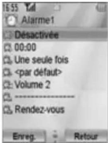PANASONIC EBVS6 - Régler l'alarme - 1