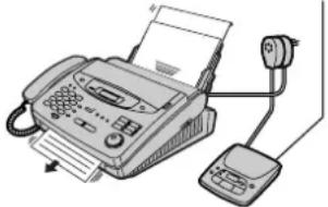 PANASONIC KXFP300BL - Vous souhaitez utiliser un répondeur avec votre télécopieur. - 1