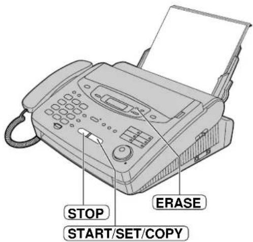 PANASONIC KXFP300BL - Effacement de tous les messages - 4