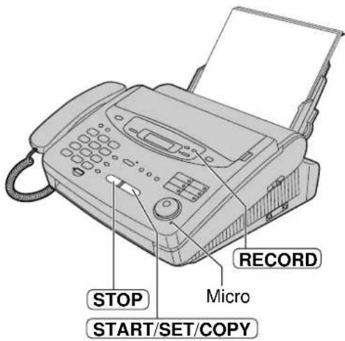 PANASONIC KXFP300BL - (laissez un message à votre intention ou à celle de vos correspondants) - 2