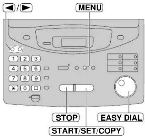 PANASONIC KXFP300BL - Programmation de la date et de l'heure - 1