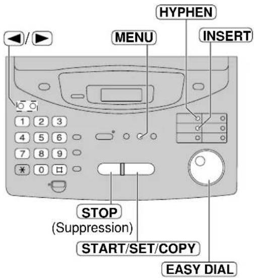 PANASONIC KXFP300BL - Pour supprimer un caractère - 1