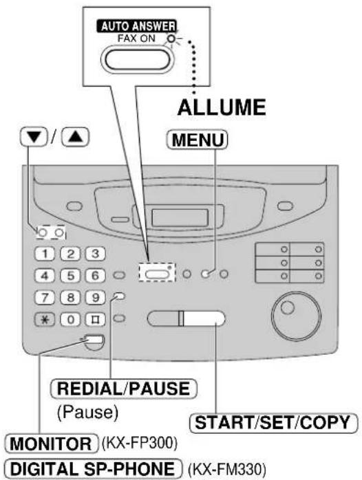 PANASONIC KXFP300BL - Notification au récepteur d'appels de la réception d'une télécopie - 2