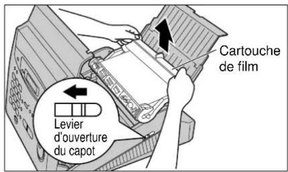 PANASONIC KXFP300BL - Si le bourrage papier survient sous la cartouche de film - 2