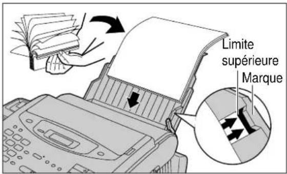 PANASONIC KXFP300BL - Replacez le levier de réglage du papier sur sa position initiale. - 1
