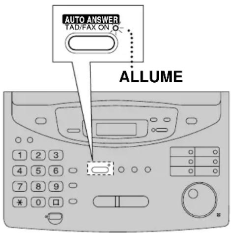 PANASONIC KXFP300BL - Configuration de l'annonce vocale et de la réception des documents - 1