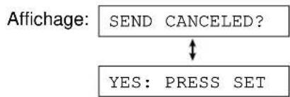 PANASONIC KXFP300BL - Pour annuler la diffusion - 1