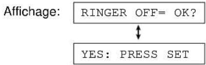 PANASONIC KXFP300BL - ■ Pour désactiver la sonnerie : - 1