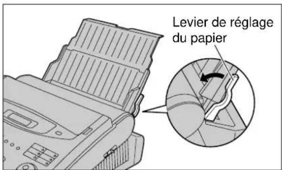 PANASONIC KXFP300BL - Tirez le levier de réglage du papier vers l'avant. - 1